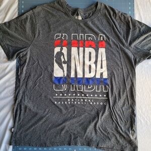 NBA Gray Graphic Men's T-Shirt Basketbal 3X